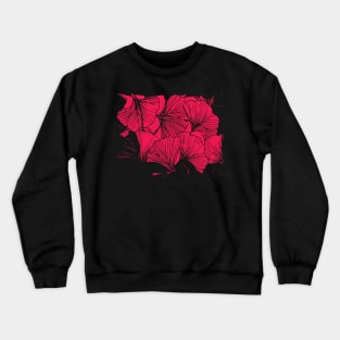 Japanese Flower Design Crewneck Sweatshirt